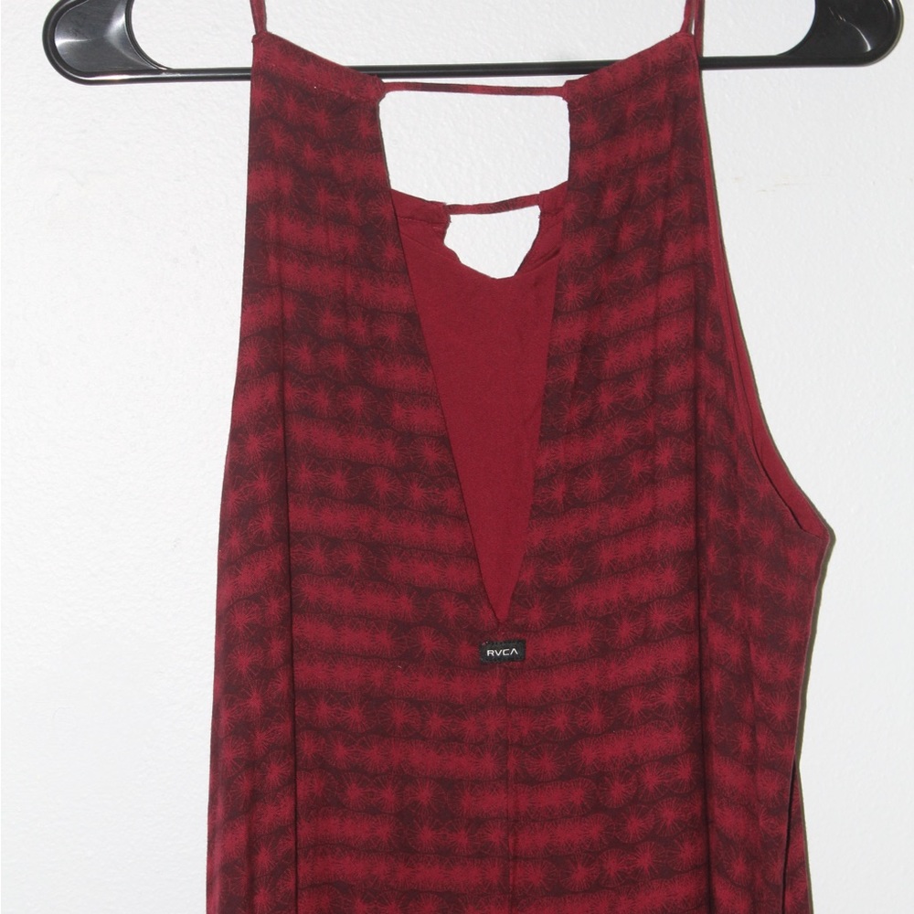 A red RVCA dress